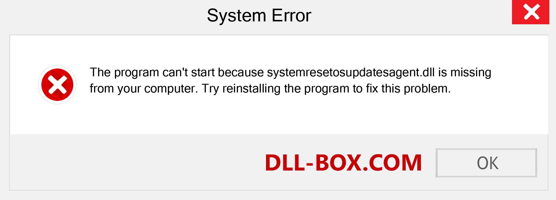  systemresetosupdatesagent.dll file is missing?. Download for Windows 7, 8, 10 - Fix  systemresetosupdatesagent dll Missing Error on Windows, photos, images